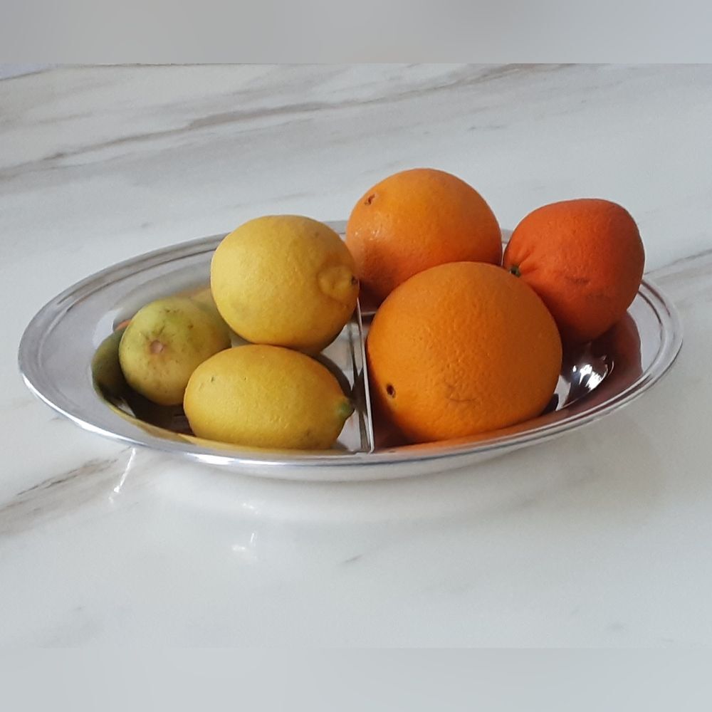 Gorham Silverplate Divided Oval Serving Dish YC426-41- Vtg